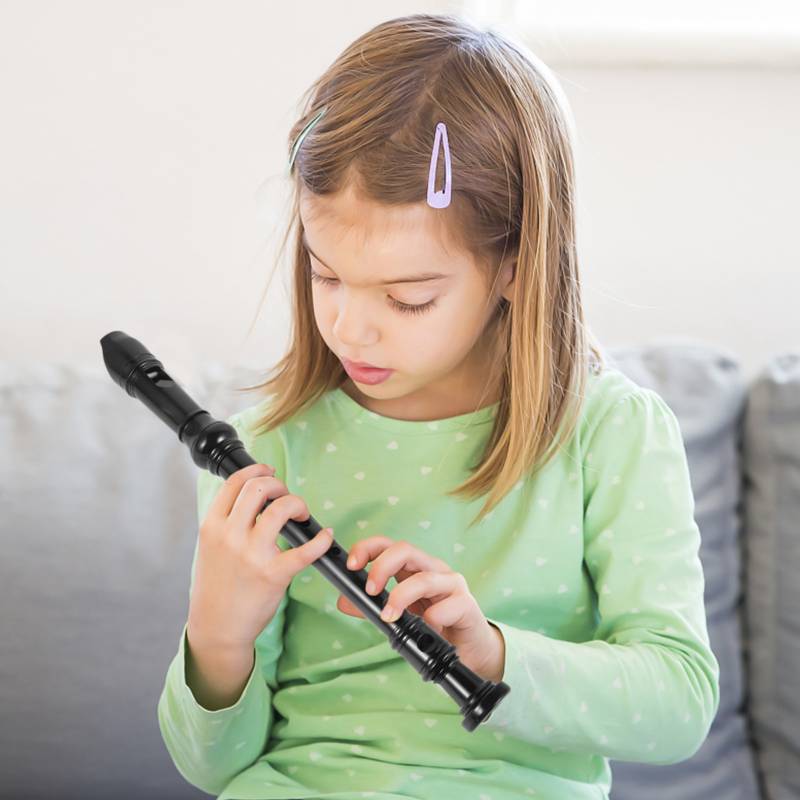 Soprano Recorder Plastic - Flauta de registro soprano de 8