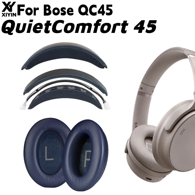 Bose Headphone Qc45 - Almohadillas de espuma viscoelástica para auriculares