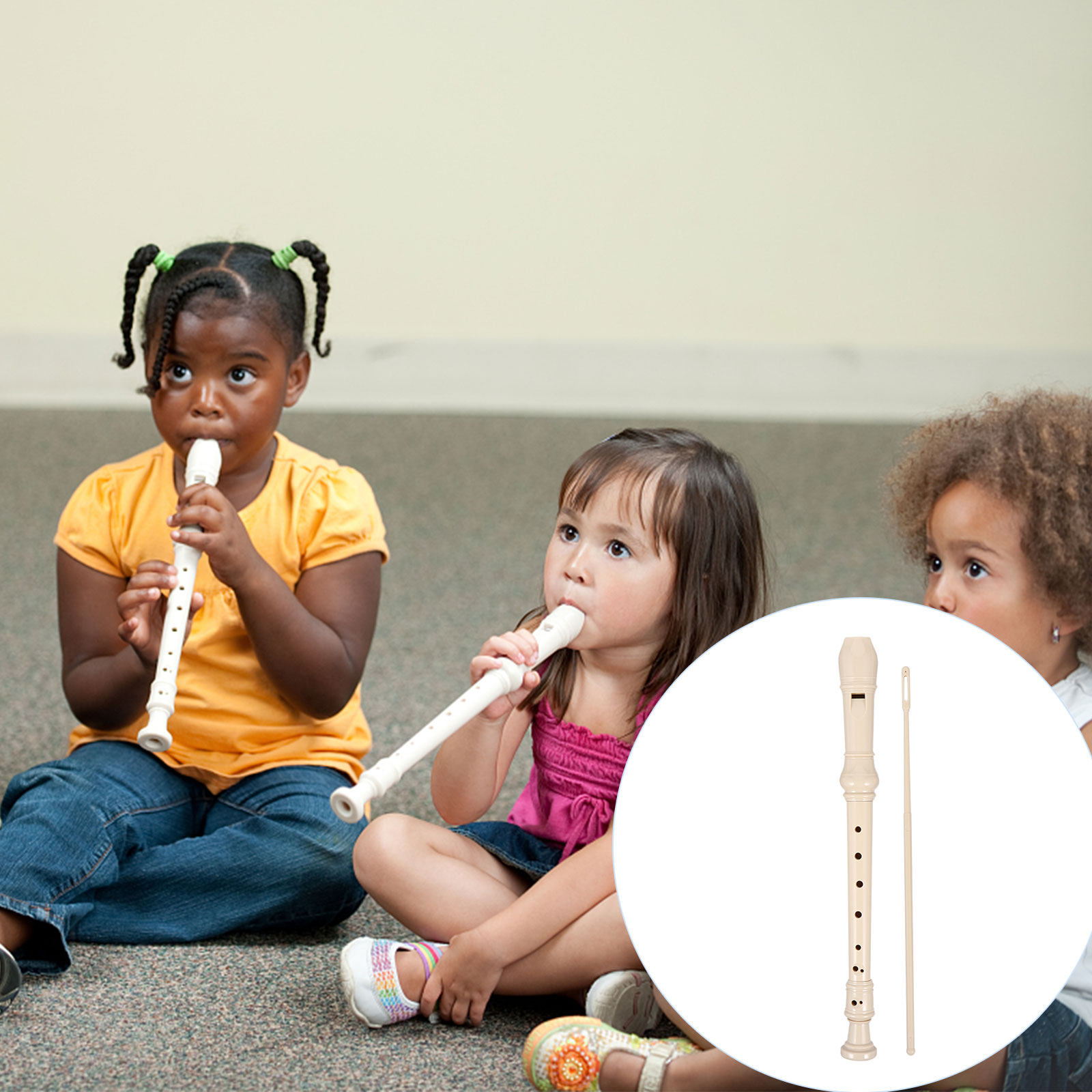 Soprano Recorder Plastic - 1 Juego de flauta de registro