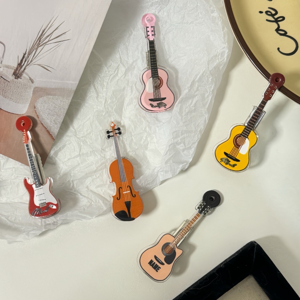 Pinza para el pelo con forma d - Picture Of Musical Instrument reseña y precio